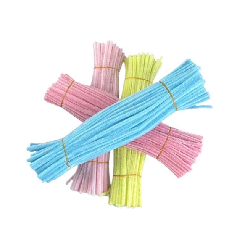 Macaron Color Pipe Cleaners Fuzzy Sticks DIY Handmade Craft Supplies