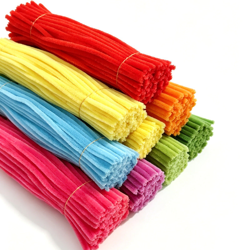 Macaron Color Pipe Cleaners Fuzzy Sticks DIY Handmade Craft Supplies